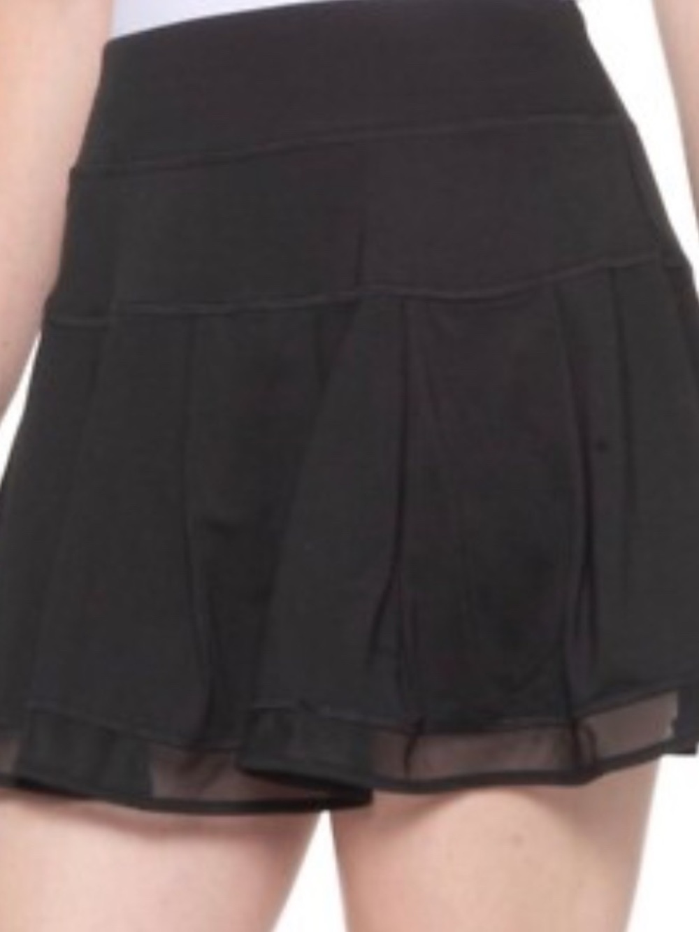 NWT Gottex M Black Tiered Mini Skirt Pickleball Golf Tennis Peach Skin Tag